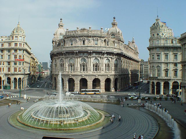 Piazza De Ferrari Genoa Italy Magazine