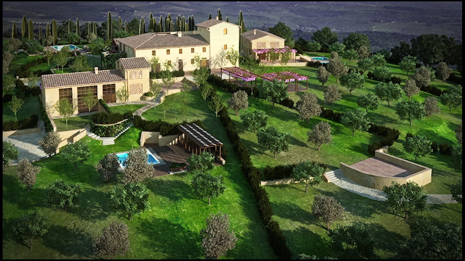 Luxoury single houses and apartments near Barberino Val d'Elsa