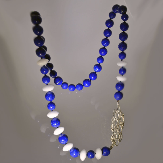 Lapis lazuli and Silver Necklace | ITALY Magazine