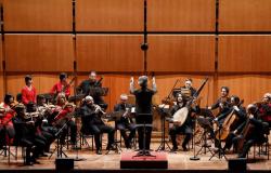 Musicians playing a opera concert in Italy