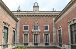 Facade of the mansion of Bagatti Valsecchi Museum from the inner courtyard