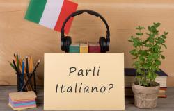 Paper with text "Parli Italiano"