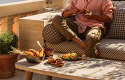 Breakfast on the terrace at Six Senses Rome