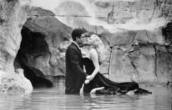 Marcello Mastroianni and Anita Ekberg in La Dolce Vita