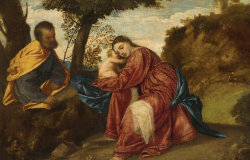  Tiziano Vecellio, called Titian (circa 1485/90-1576), The Rest on the Flight into Egypt