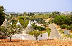 Countryside road in Puglia's Itria Valley