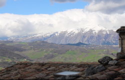 Lake view from terrace in Abruzzo