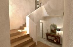 Staircase with Murano wall light