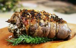 Grilled lamb with rosemary