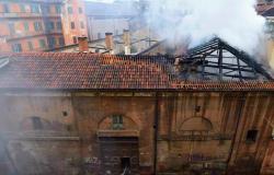 Cavallerizza Reale Turin on fire
