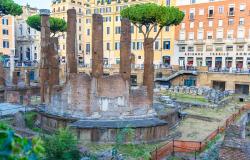 Archeological site of Largo Argentina in Rome