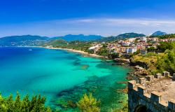 The coast of Palinuro in Cilento Campania Italy