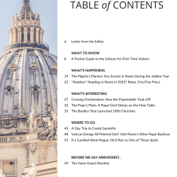 Bellissimo Vatican City table of contents