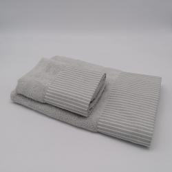 Towel set composed of bath towel and hand towel