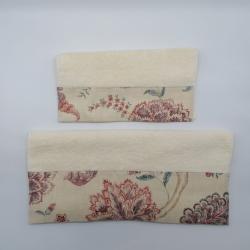 towel set with fabric border