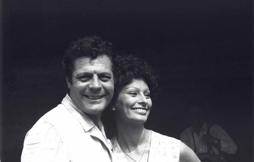 Marcello Mastroianni with Sophia Loren