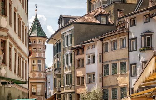 View toward Piazza delle Erbe, Bolzano