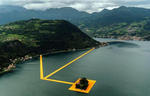 Christo installation Italy