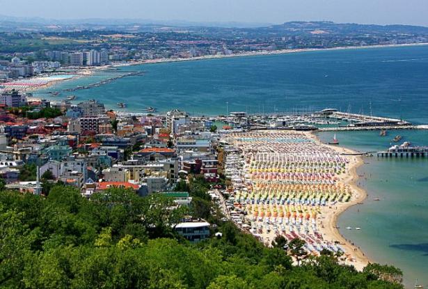 Riviera Romagnola as seen from Gabicce Monte