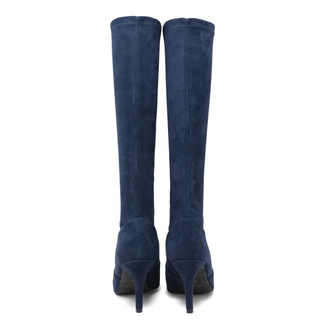 navy knee high sock boots