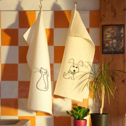 Cat tea towel holder hot sale