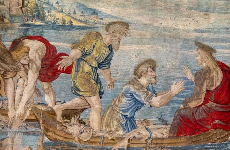 Detail from one of Raphael's tapestries for the Sistine Chapel
