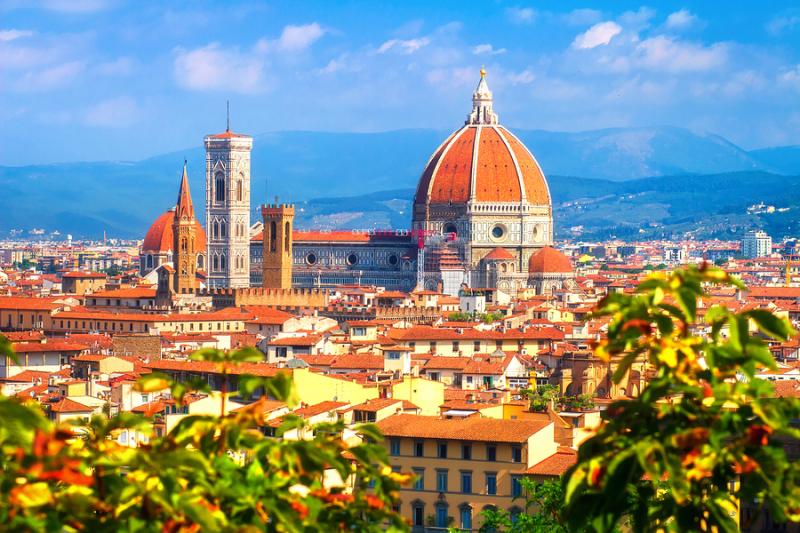 Iconic view of Florence's Duomo complex