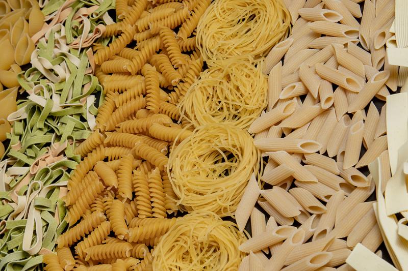 Pasta variety and shapes