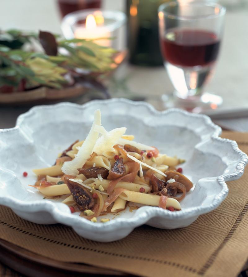 Fig and Prosciutto Penne - photo courtesy of Francine Segan