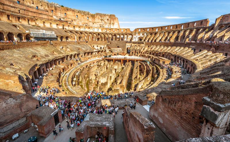 Inside the Colosseum 