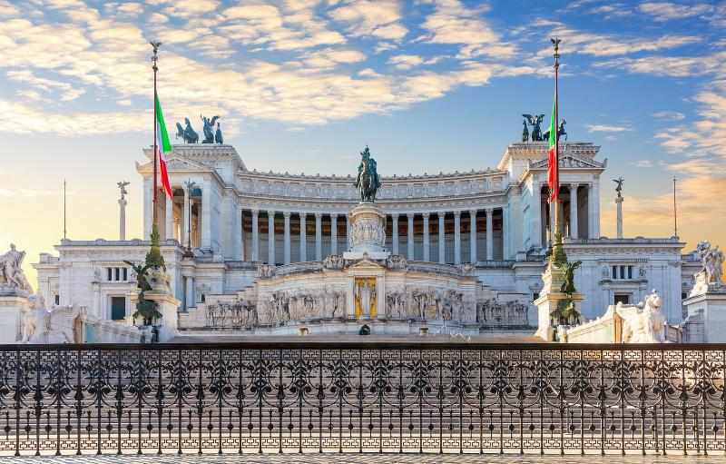 The Vittoriano monument in Rome