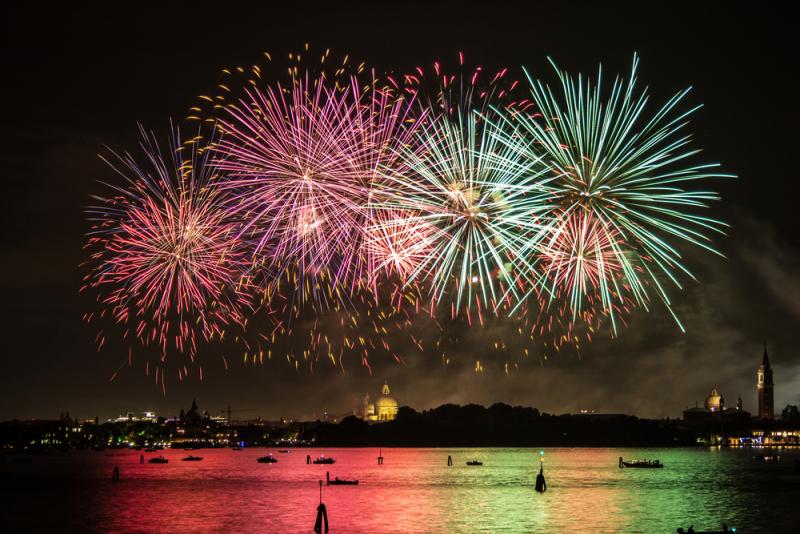 Festa del Redentore fireworks display, Venice 