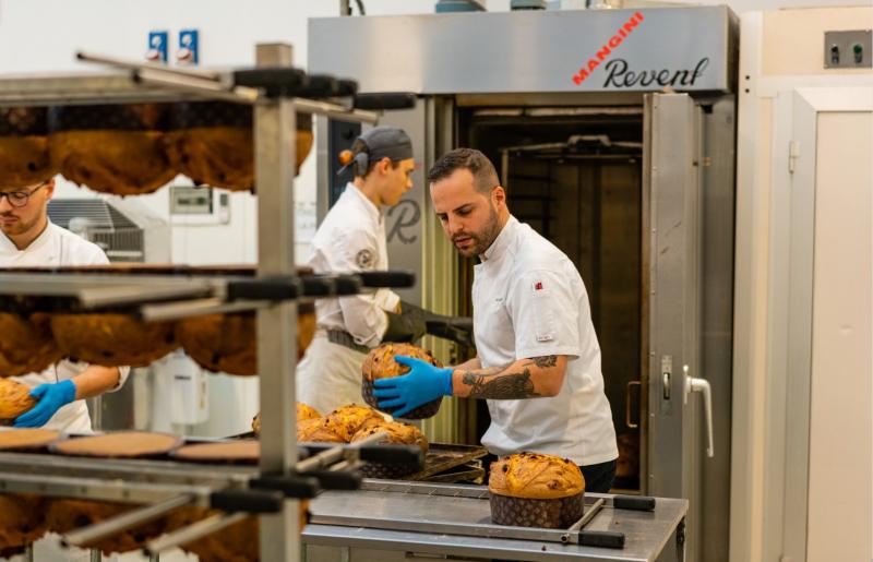 Sixth-generation baker Nicola Olivieri at work