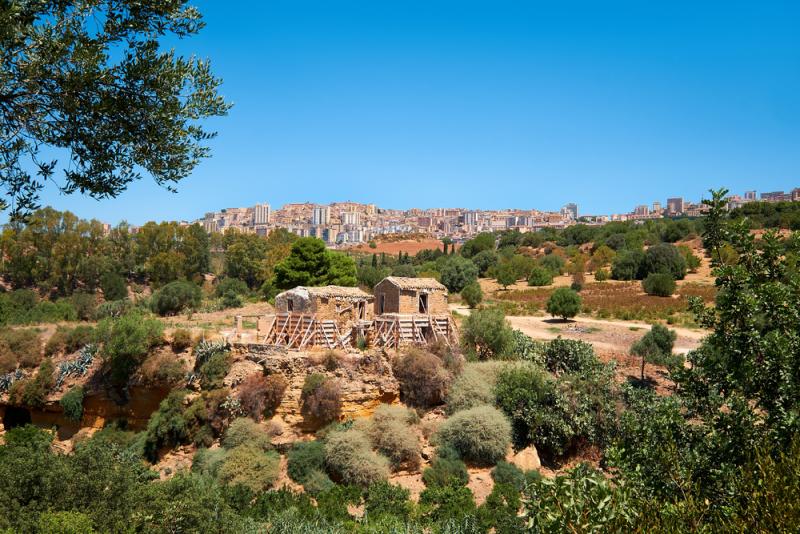 Kolymbethra gardens in the province of Agrigento