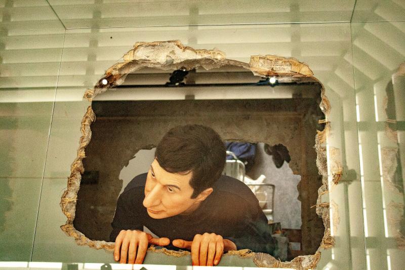 self portrait of Maurizio Cattelan