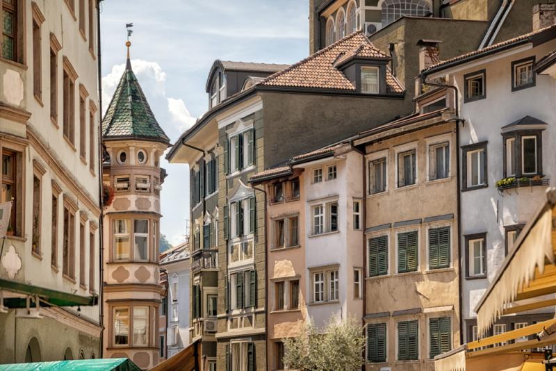 View toward Piazza delle Erbe, Bolzano