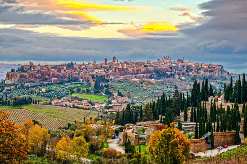 Umbria skyline over Orvieto