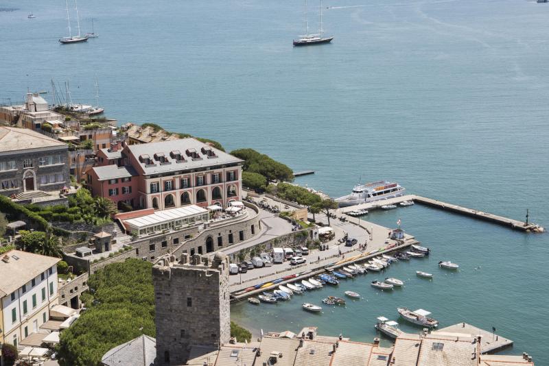 Aerial view of Grand Hotel Portovenere