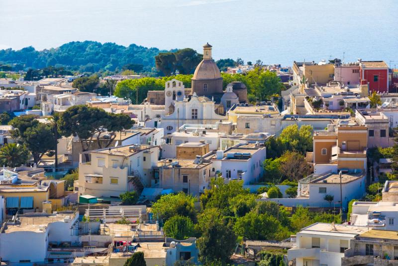 aerial view of Anacapri