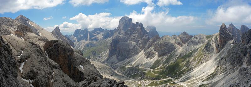 hiking in the Dolomites