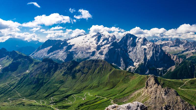 summer hiking in the Dolomites