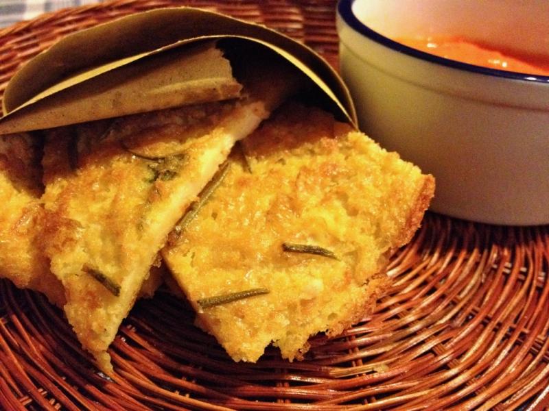 Chickpea Pancake with Rosemary