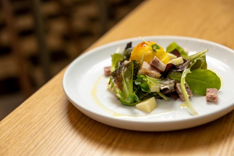 A dish from the Gelato D’Essai bistrot in Rome