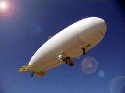 blimp florence centre crashes crashed pilot flying advertising lost control near park into