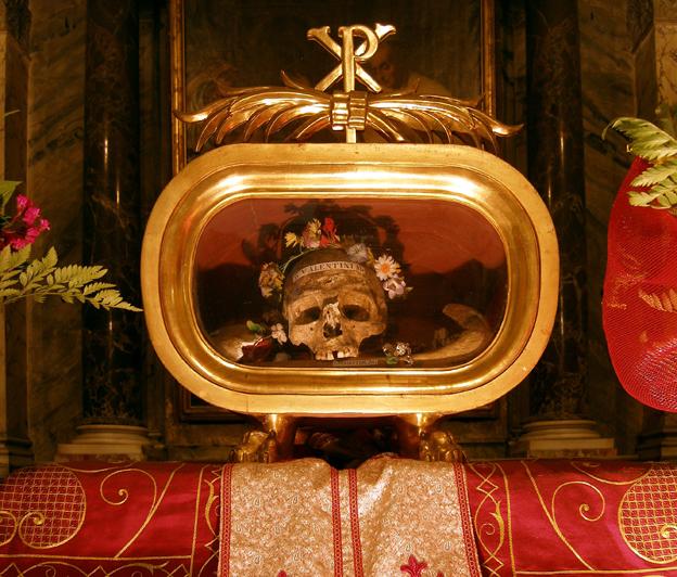 St. Valentine's skull