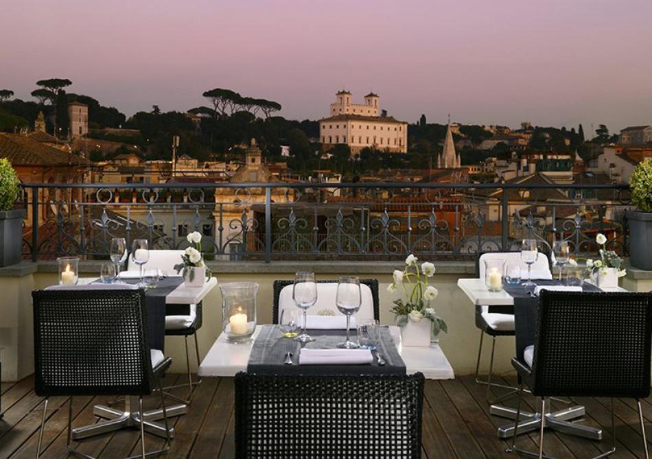 rooftop bars restaurants in Rome