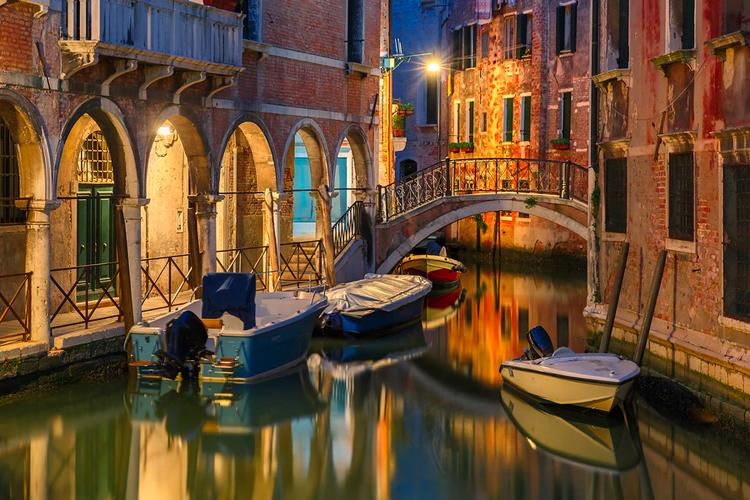 Venice at night