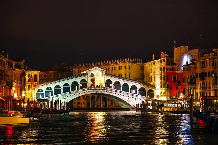 Venice at night