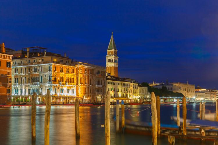 Venice at night