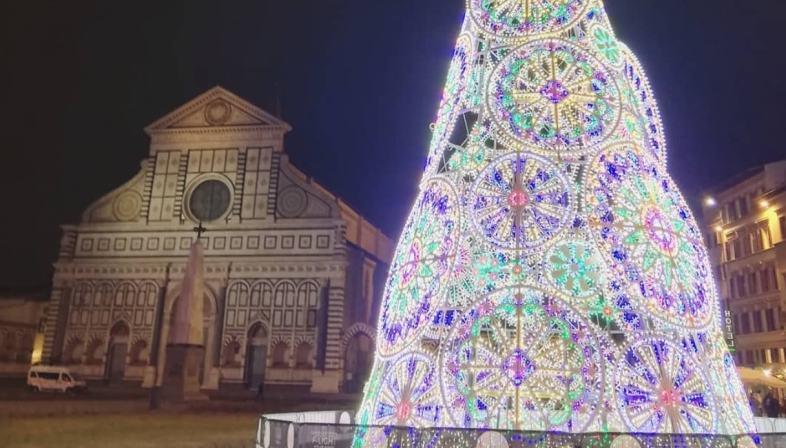 Christmas tree in Florence, Italy